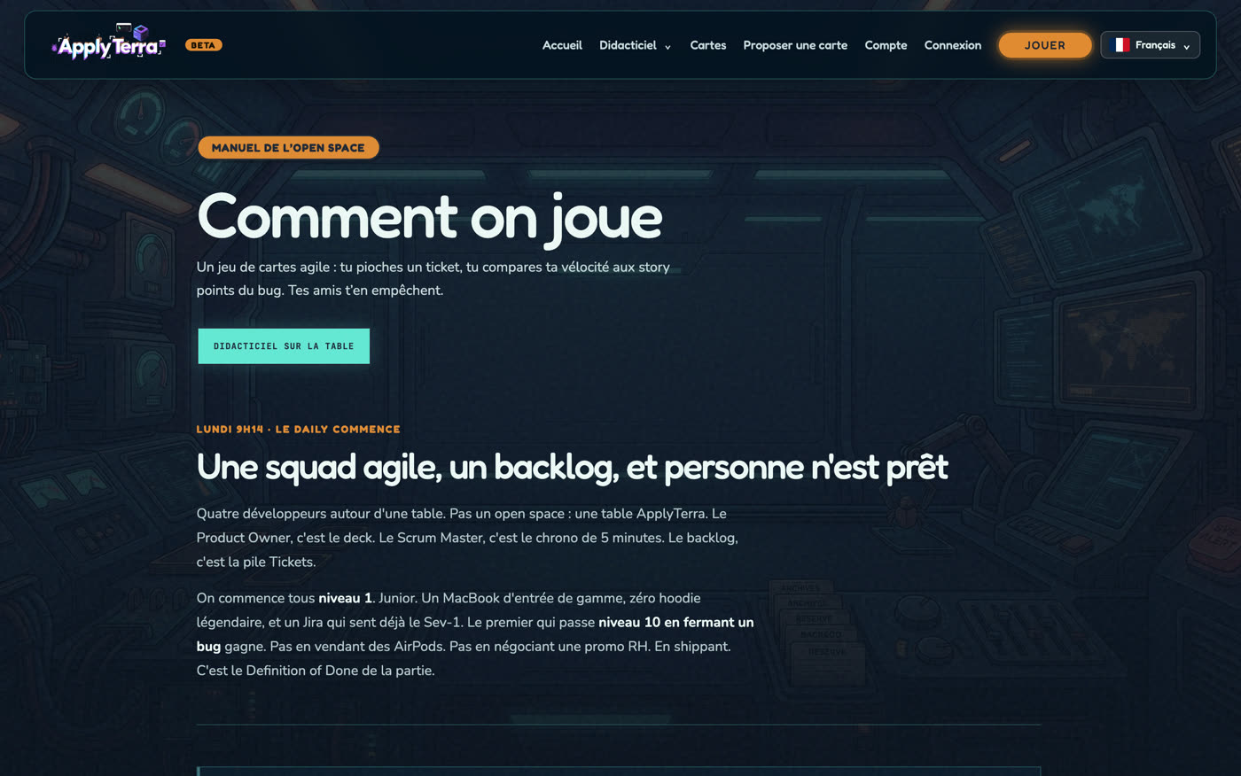 Page Comment on joue : le manuel de l'open space.